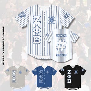 Zeta Phi Beta Sublimated Baseball Jersey – Personalized Greek Apparel for Sorority Pride