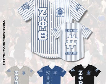 Zeta Phi Beta Sublimated Baseball Jersey – Personalized Greek Apparel for Sorority Pride