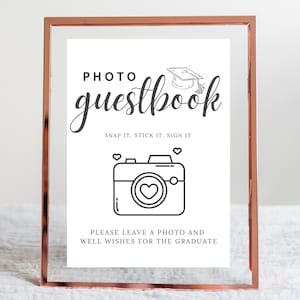 Photo Guestbook Sign Graduation Polaroid Guest Book Sign Graduation Party Decor Grad Party Guest Book 2025 Guest Photo Book Sign