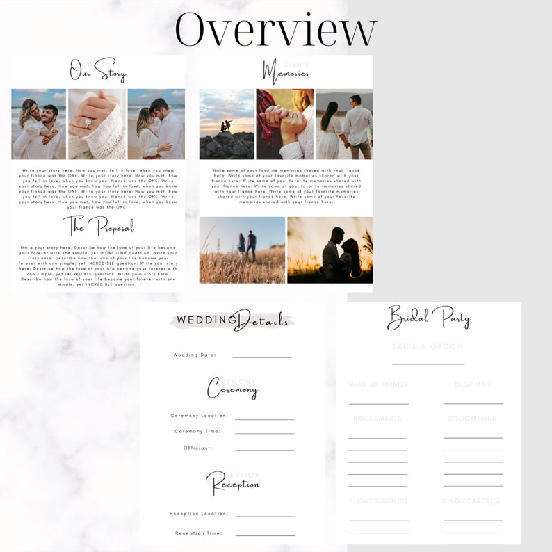Wedding Planner Book, Wedding Planning Checklist, Wedding Itinerary ...