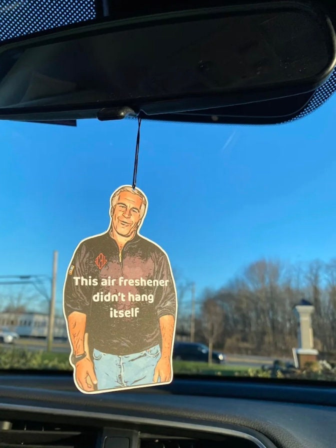 Jeffrey Epstein Car Air Freshener Etsy