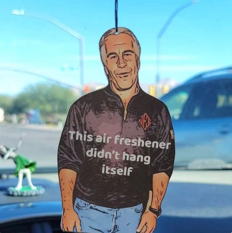 Jeffrey Epstein Car Air Freshener Etsy