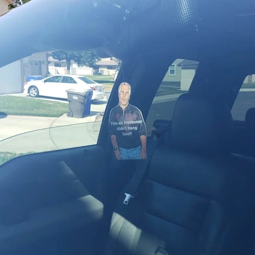 Jeffrey Epstein Car Air Freshener Etsy