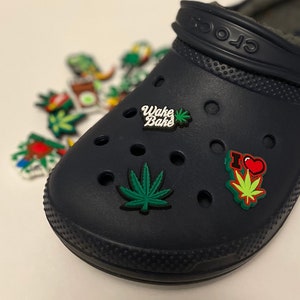 Marijuana, Weed Plant Leaf Jibbitz Shoe Charms Croc Clogs UK