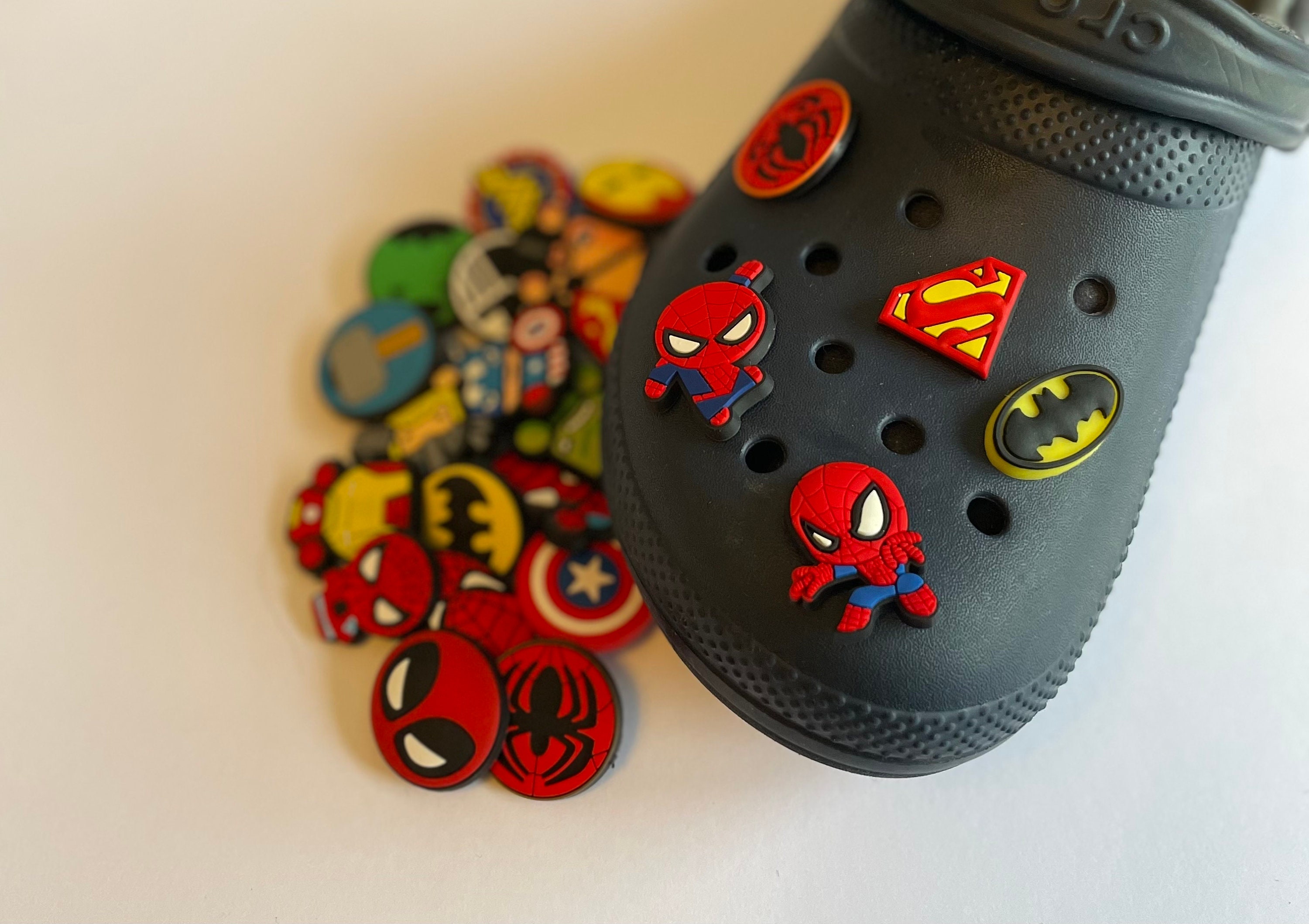 Marvel DC Superhero Croc Charms Decorations