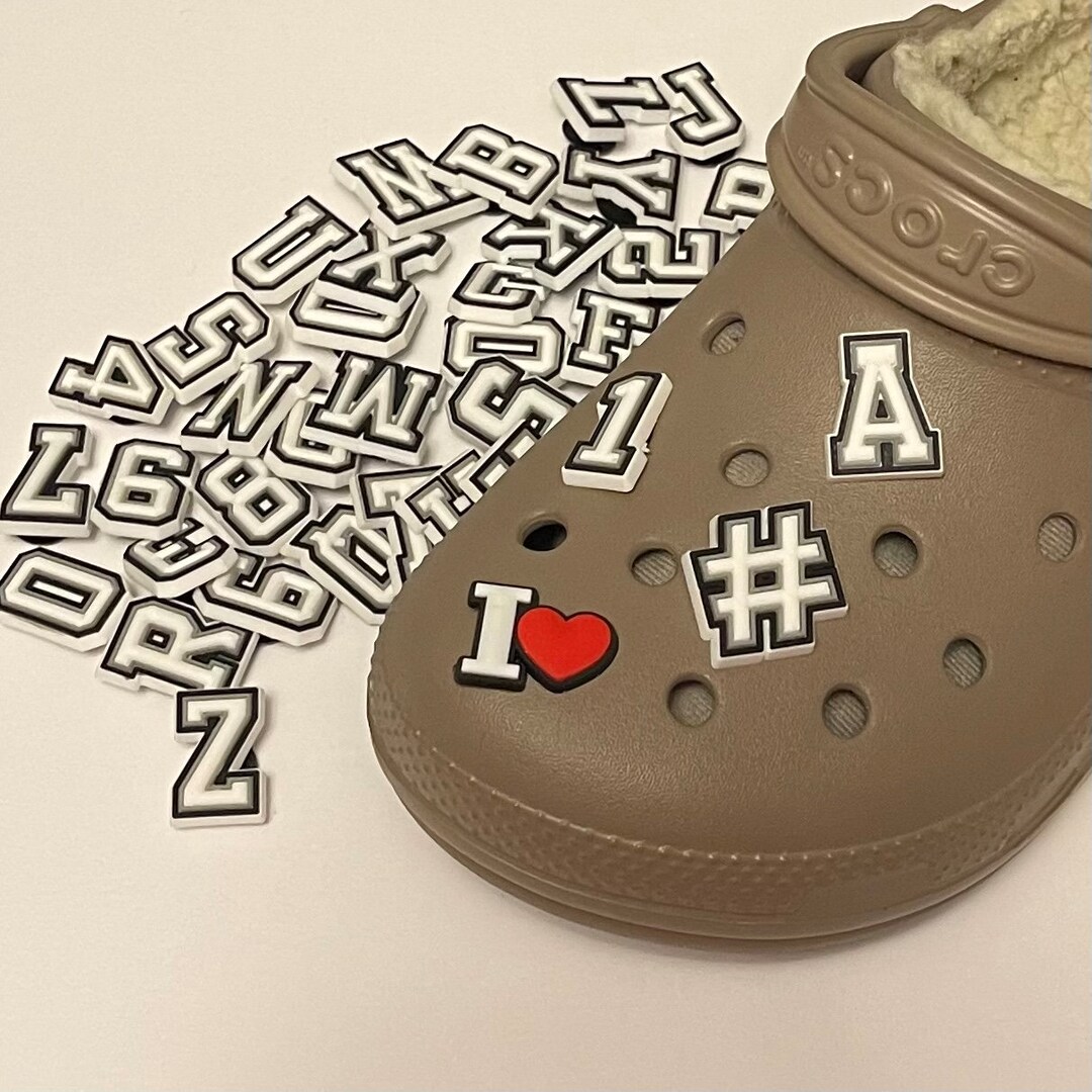 Alphabet Letters Jibbitz Croc Charms Decorations Etsy UK