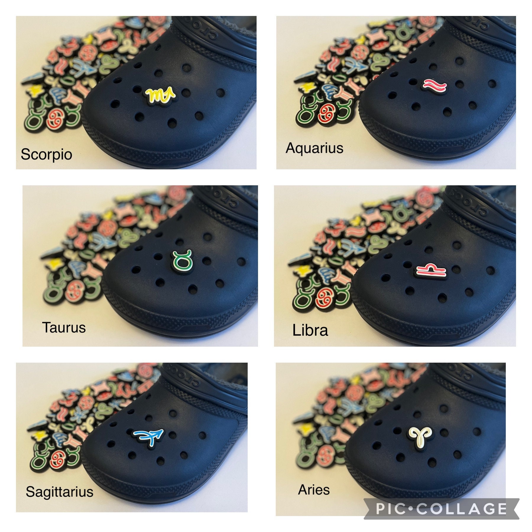 Zodiac Star Signs Astrology Jibbitz Croc Charms Decorations Etsy UK