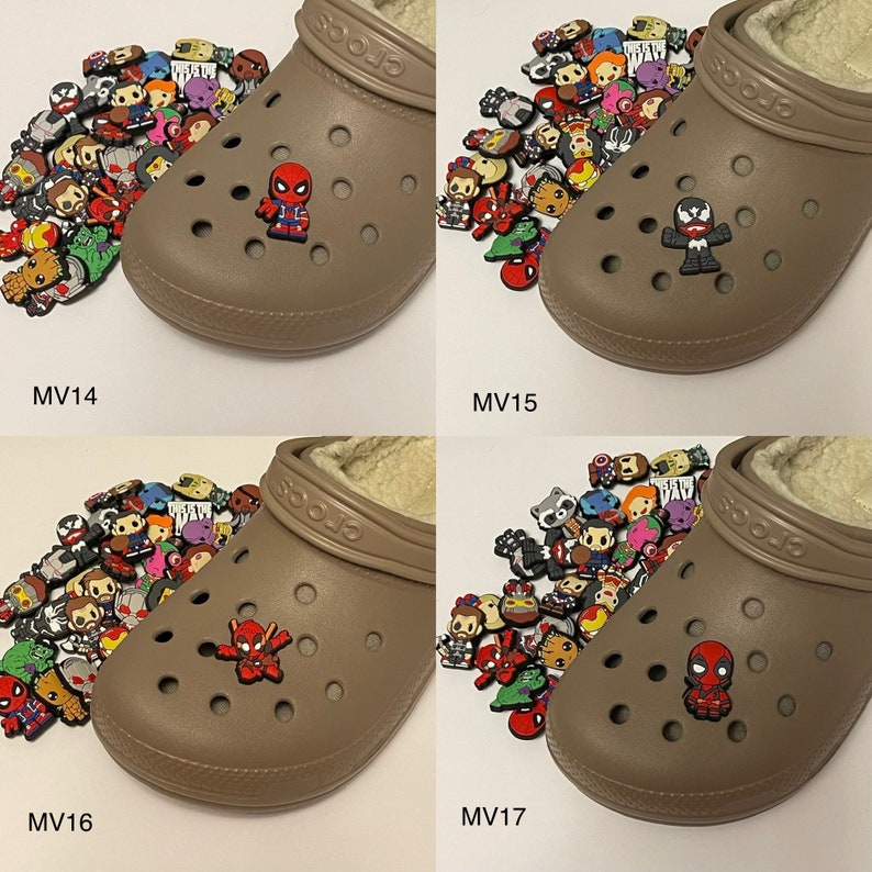 Marvel / DC Superhero Jibbitz Croc Charms Decorations Etsy UK