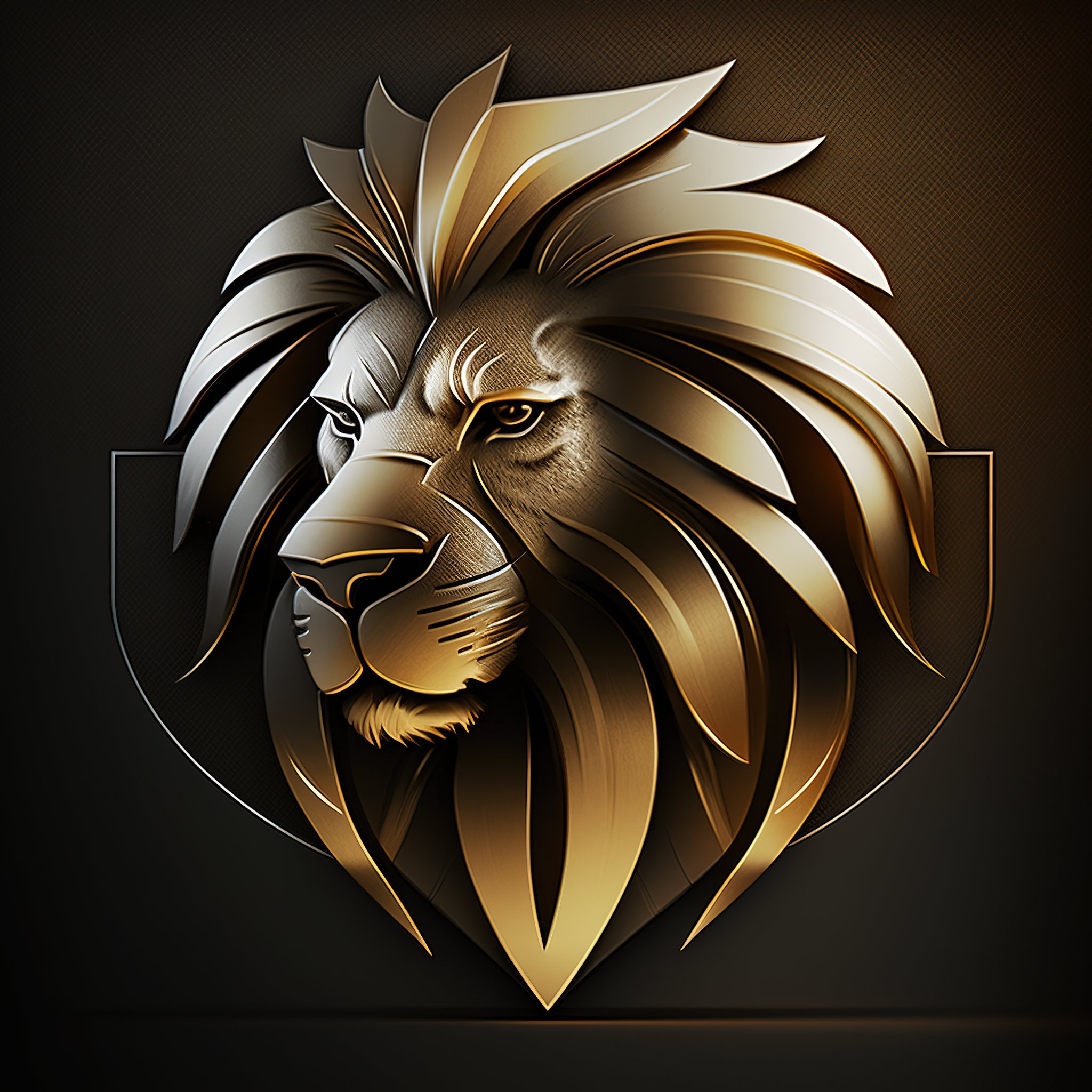 Photo Golden Lion Logo PNG SVG Etsy Australia