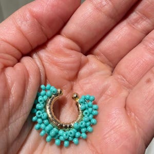 Pendientes pequeños tipo ear cuff para cartílago: joyería de imitación de piercing