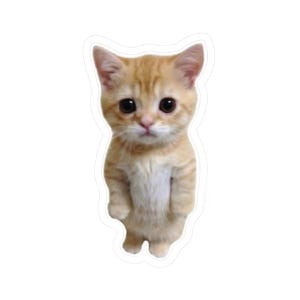Cute Cat Kiss-Cut Stickers | Adorable Pet Decor, Animal Lover Gifts, Laptop Decals, Fun Kid&#39;s Party Favors, Kawaii Accessories