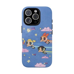 Powerpuff Girls Phone Case, Tough Cases for Kids, Cute Cartoon Accessories, Unique Gifts for Fans, Durable Phone Covers, Fun Pop