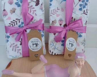 Papier toilette lavable - Lot de 10 ou 15 feuilles de 11x16 cm -  grandes lingettes hygiéniques lavables - papier toilette écologique