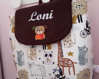 Personalisierter Kinderrucksack – Kinderrucksack – Kindergartenrucksack – Rucksack für die Vorschule – Snacktasche – Geburtstagsgeschenk – Kuscheltiertasche