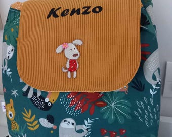 Personalisierter Kinderrucksack – Kinderrucksack – Kindergartenrucksack – Rucksack für die Vorschule – Snacktasche – Geburtstagsgeschenk – Kuscheltiertasche