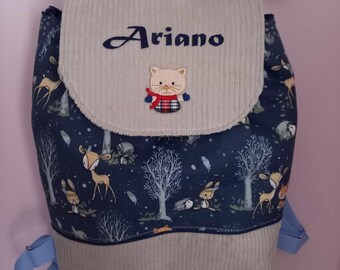 Personalisierter Kinderrucksack – Kinderrucksack – Kindergartenrucksack – Rucksack für die Vorschule – Snacktasche – Geburtstagsgeschenk – Kuscheltiertasche