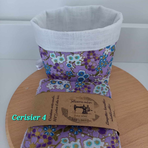 Panier lingettes démaquillantes personnalisé - R122