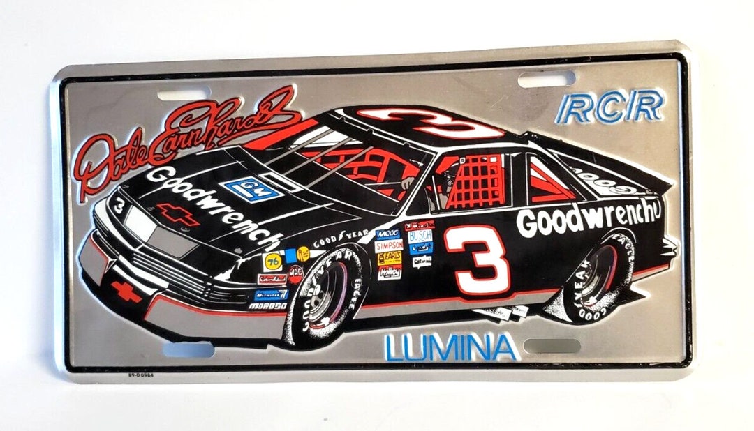 Dale Earnhardt License Plate Lumina NASCAR RCR Richard Etsy