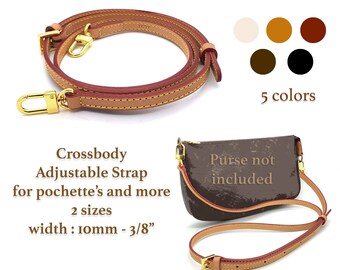 New Vachetta Leather 59cm 60cm Bag Strap Short Bag Purse Handle