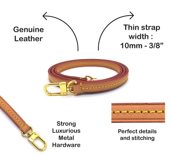 3/8 10 Mm Vachetta Leather Crossbody Strap Real Leather 