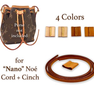 Vachetta Leather Drawstring Cord 6mm with Slide - for NOE, MONTSOURIS. –  dressupyourpurse