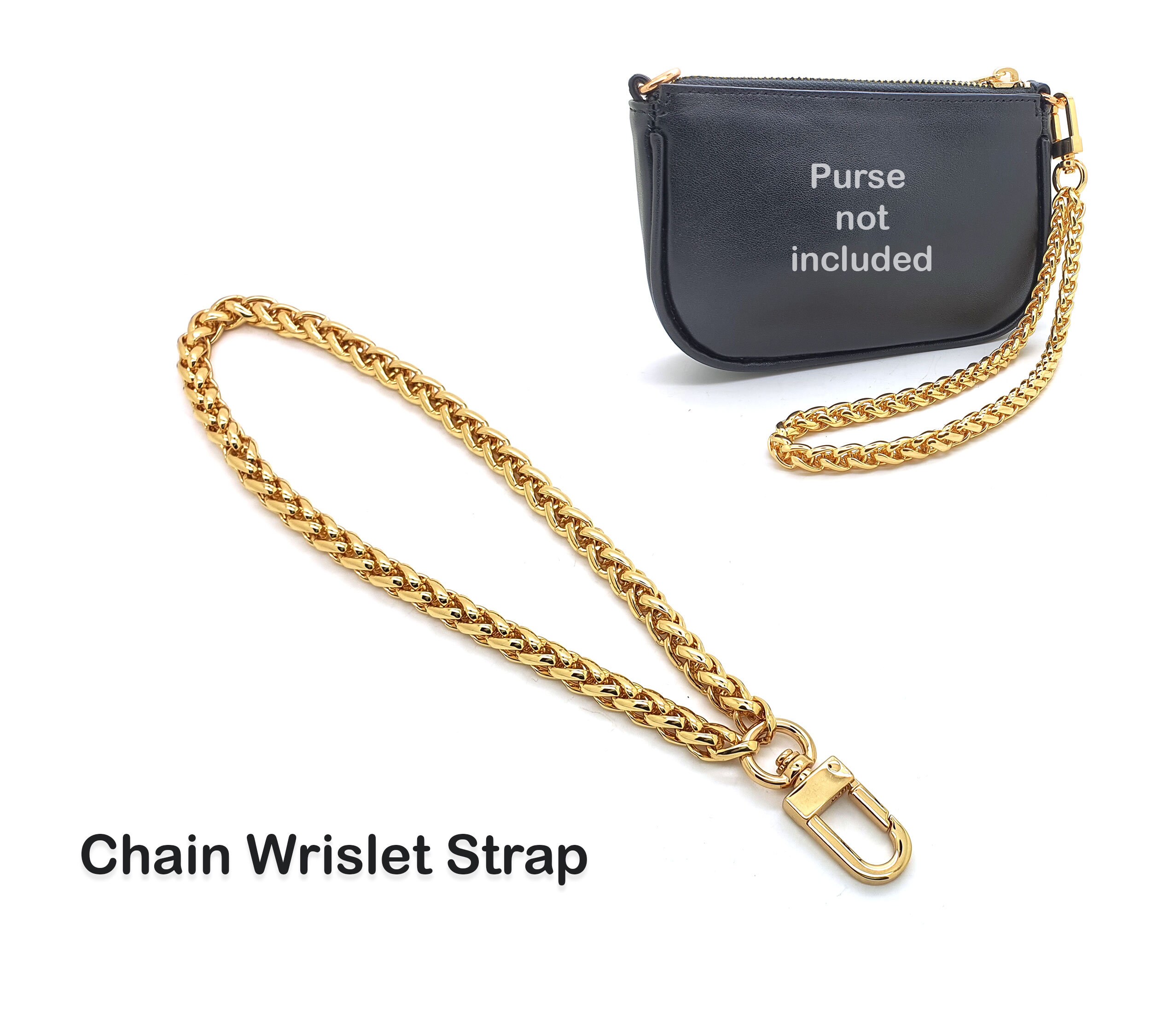 HAHIYO Mini Pochette Purse Chain Strap Thin Wide 6mm for LV Length 47.2  inches Thick 2mm Shiny Gold for Shoulder Cross Body Sling Handbag Wallet  Clut - Imported Products from USA - iBhejo