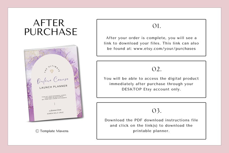 Course Creator Launch Planner | Printable Online Course Planner ...