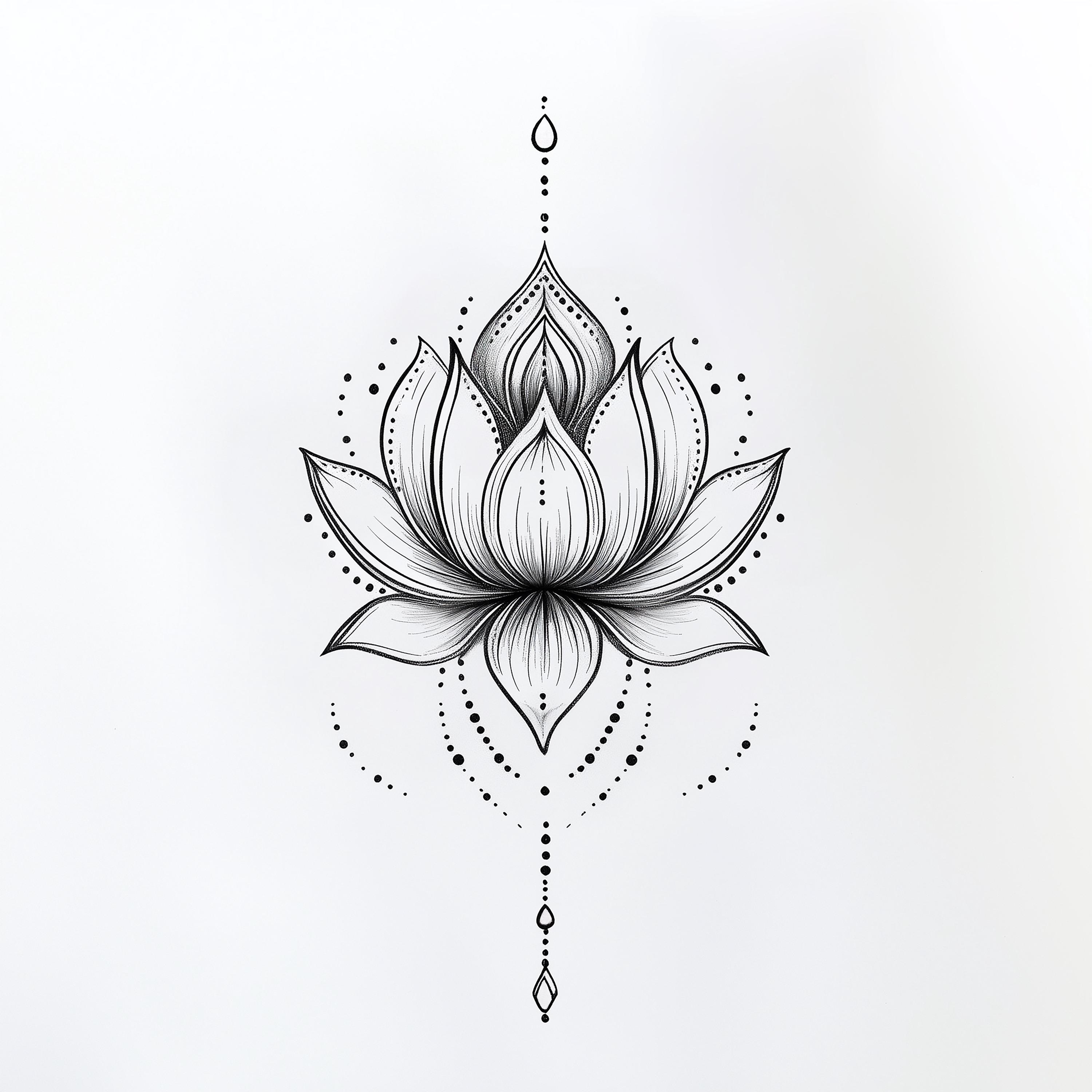 Lotus Flower and Water Tattoo Meaning