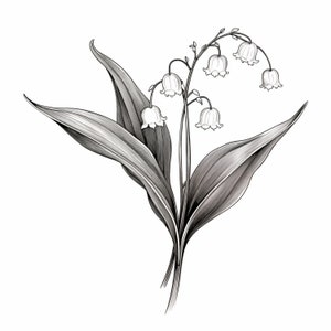 Lily of the Valley Tattoo Design