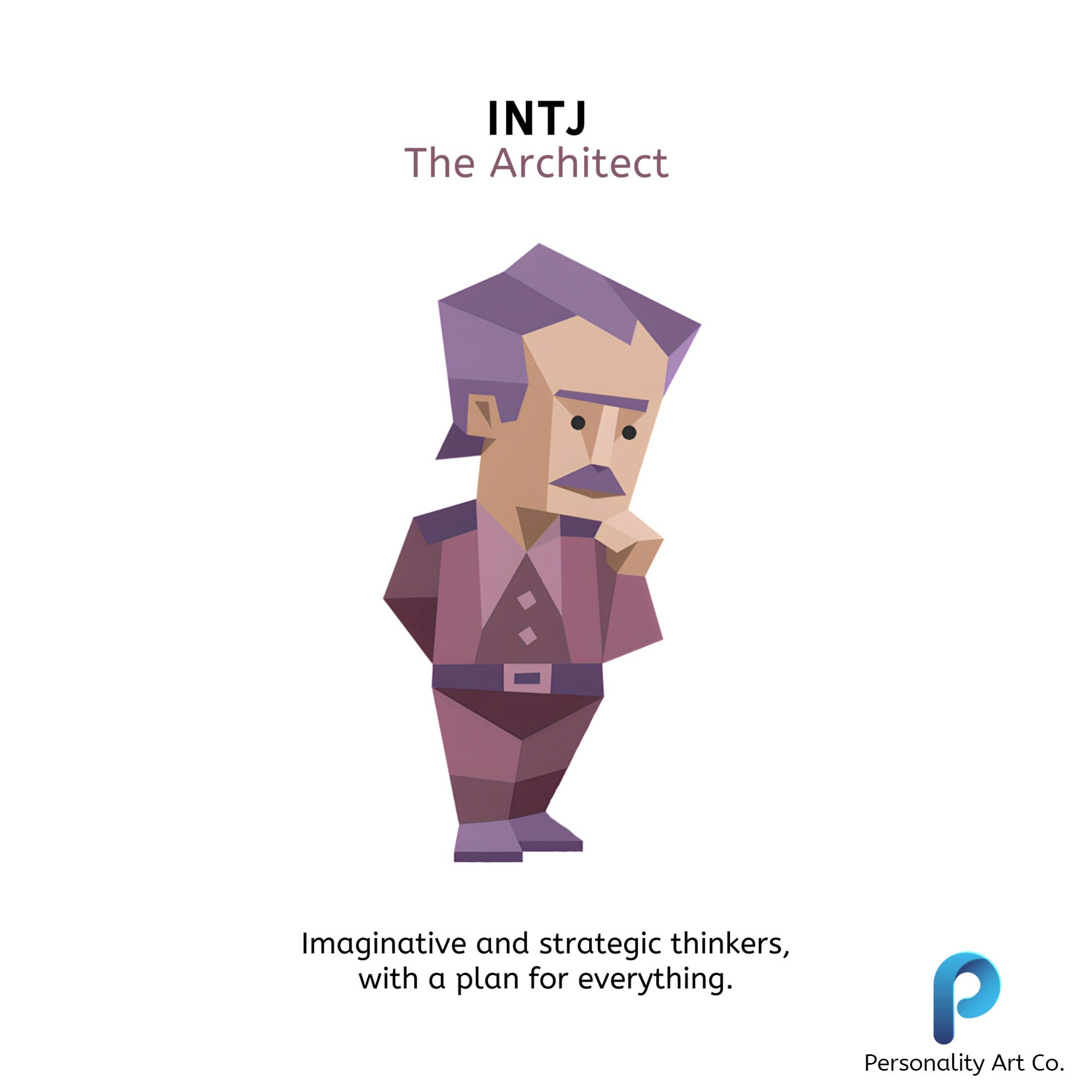 Myers Briggs INTJ Art Print Poster Quotes Gifts for INTJ - Etsy