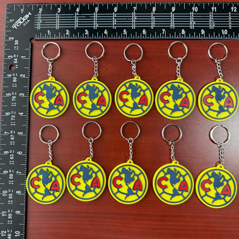 Lot of 10 Club América Keychains - Aguilas Tricampeones 2024 - Llaveros ...