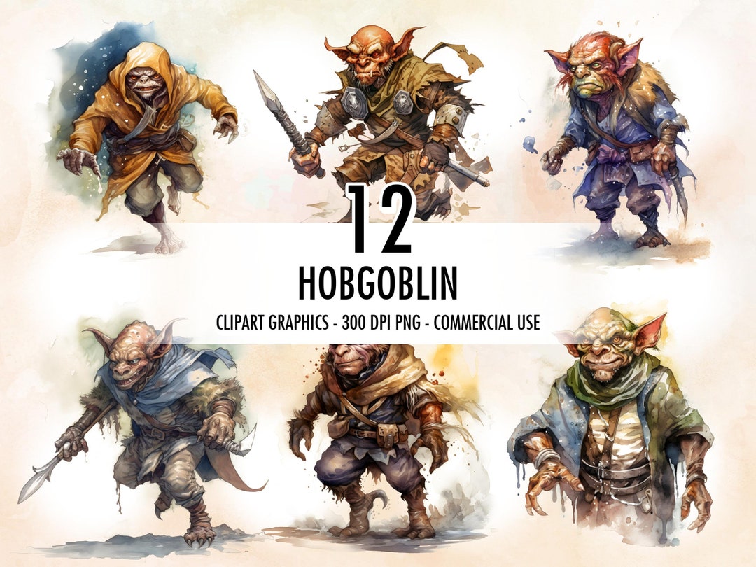 Hobgoblin PNG Watercolor Hobgoblin Clipart Dnd Clipart - Etsy