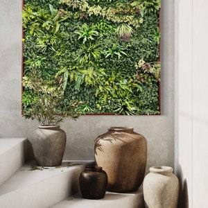 Artificial Plant Wall Art: Framed Botanical Greenery Decor