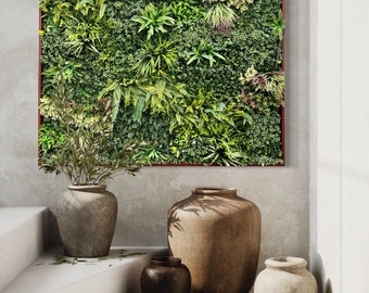 Artificial Plant Wall Art: Framed Botanical Greenery Decor