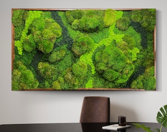 Majestic Moss Boulders - 3D Handcrafted Home Decor by Moss Art Installations