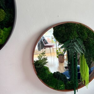 Round Rainforest Botanical Garden Mirror: Moss and Botanical Home ...