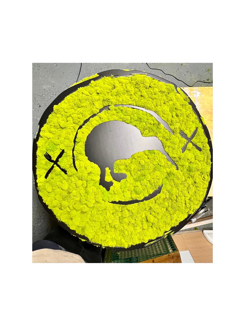 Moss Art Wall Custom Handcrafted Moss Logos Company Signs Wood Cutouts