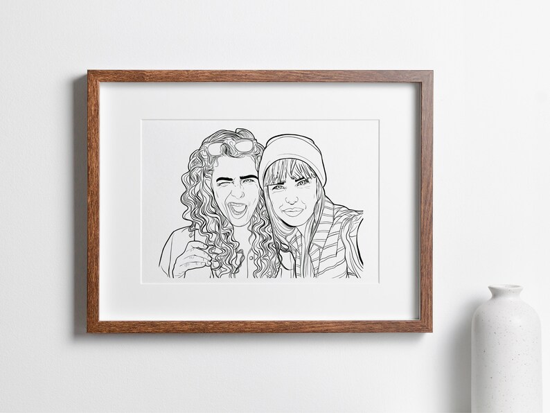 Custom Coloring Page, Personalized Coloring Page From Photo