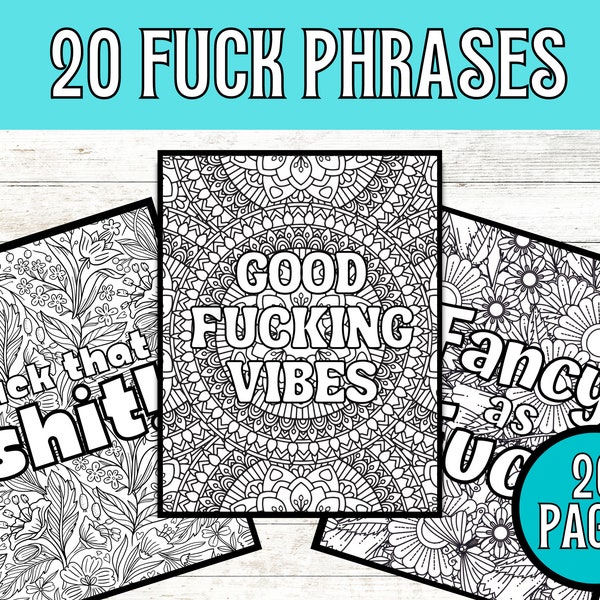 Bad Word Coloring - Etsy