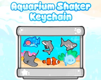 Portachiavi shaker per acquario / Portachiavi shaker riempibile / Lampada a forma di pesce / Personalizzabile / Portachiavi shaker / Squalo balena / Animali oceanici / Economico / Borsa