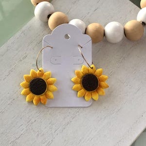 Sunflower earrings sunflower gifts