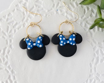 Pendientes de ratón con lazo dulce