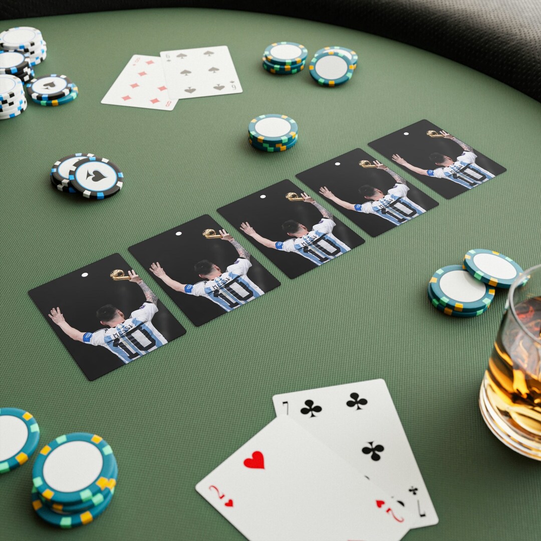 Lionel Messi Poker Cards Lionel Messi Championship Playing Etsy Singapore