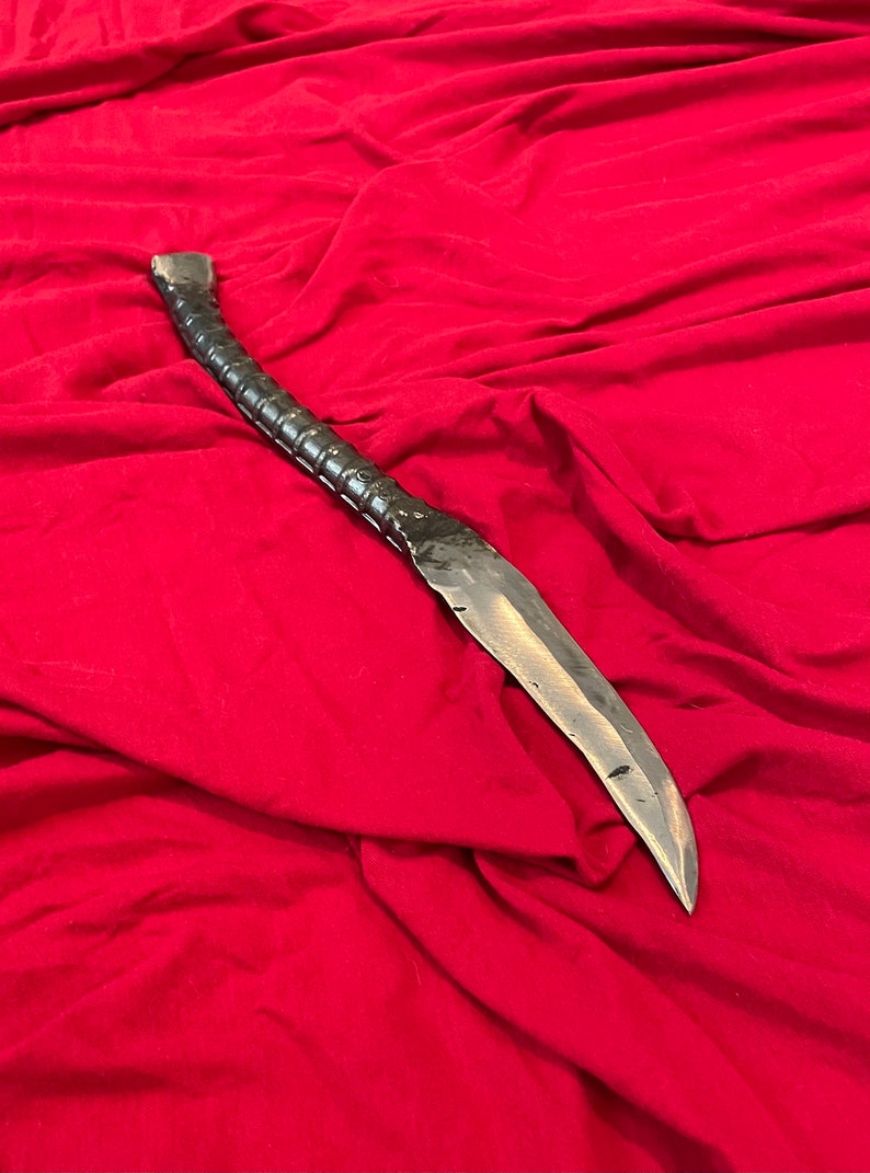 Curved Handle Rebar Knife Etsy