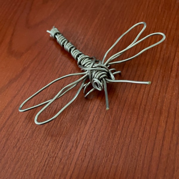 Handmade wire dragonfly