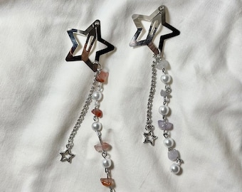star hairclips | handmade, silver