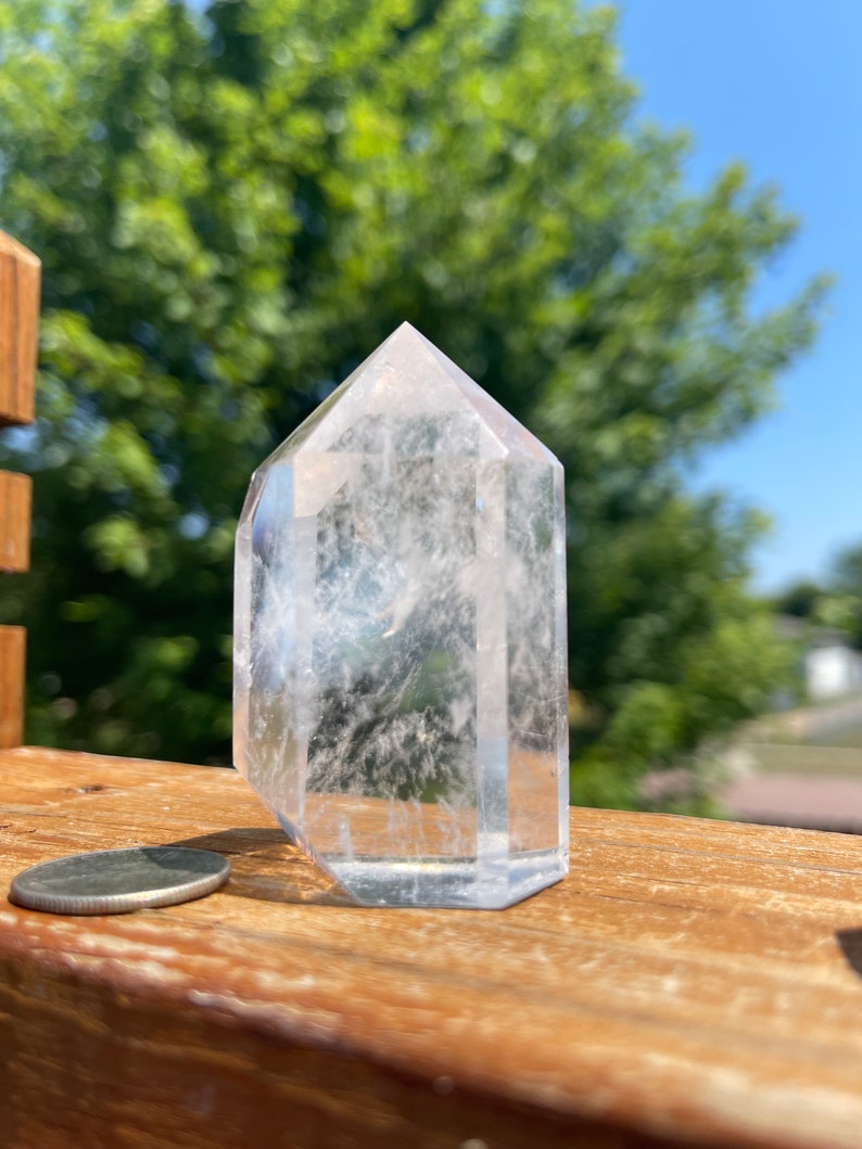 Blue Needle Quartz Tower Etsy