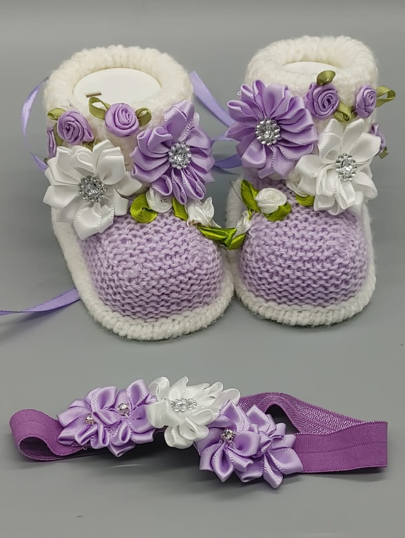 Baby Booties. Handknitted and Ready to Ship. Perfect Gift for New Born ...