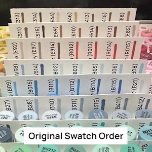 Ohuhu 320 Marker Organizer | Original Swatch Bestellung | Divider-Vorlage (druckbare PDF-Datei, neue Codes)