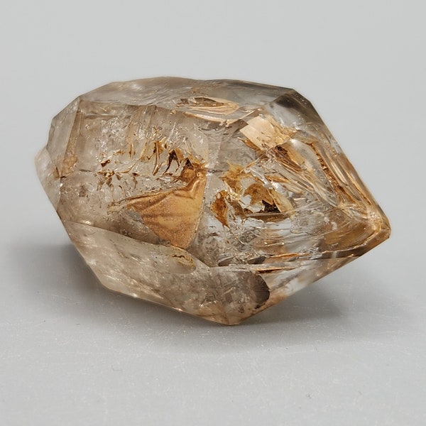 Smoky Skeletal Fenster Quartz from Goboboseb Mountain